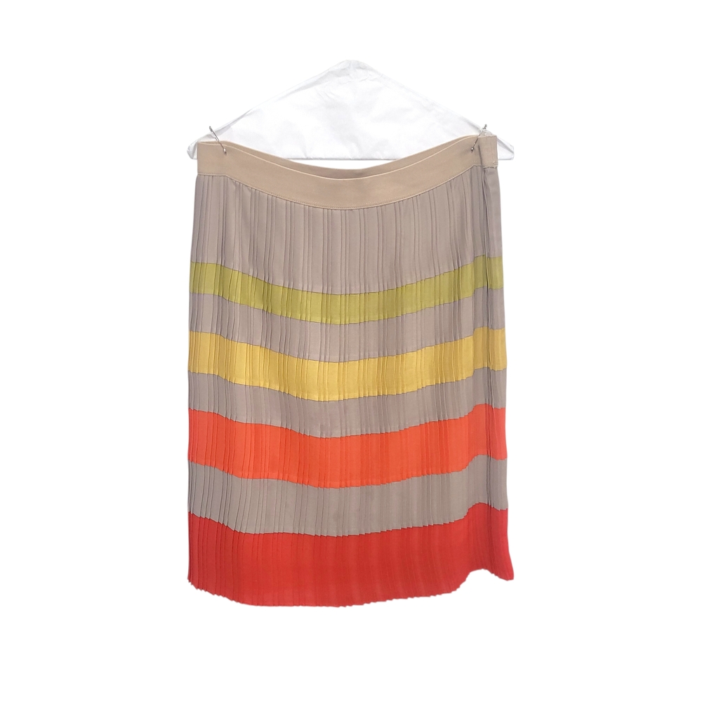 BCBGMaxAzria Multicolor Striped Midi Skirt